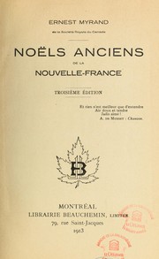 Cover of: Noëls anciens de la Nouvelle-France.
