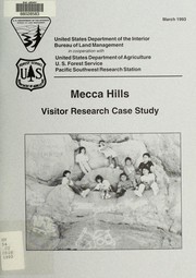 Cover of: Mecca Hills visitor research case study