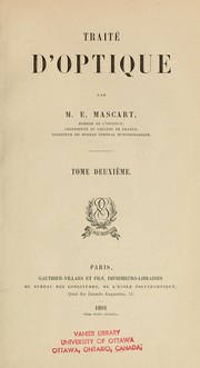 Cover of: Traité d'optique