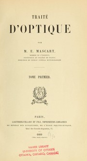 Cover of: Traité d'optique