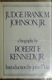 Cover of: Judge Frank M. Johnson, Jr. by Robert Francis Kennedy