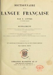 Cover of: Dictionnaire de la langue francaise: supplement