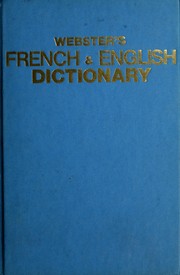 Cover of: Webster's French and English dictionary