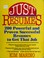 Cover of: Just resumes