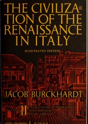 Cover of: Civilization of the Renaissance in Italy by Jacob Burckhardt