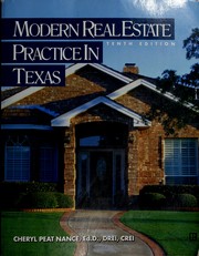 Cover of: Modern real estate practice in Texas by Cheryl Peat Nance