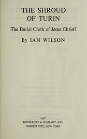 Cover of: The Shroud of Turin by Wilson, Ian