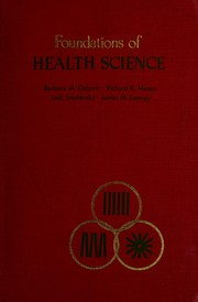 Cover of: Foundations of health science