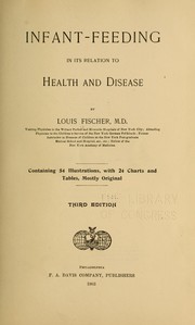 Cover of: Infant-feeding in its relation to health and disease