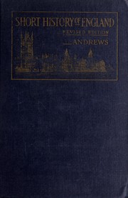 Cover of: A short history of England.