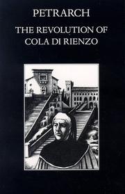Cover of: The revolution of Cola di Rienzo | Francesco Petrarca