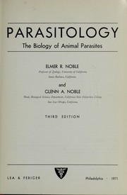 Cover of: Parasitology by Elmer Ray Noble