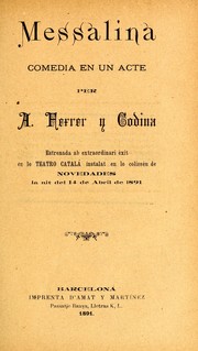 Cover of: Messalina: comèdia en un acte