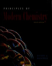 Cover of: Principles of modern chemistry by David W. Oxtoby