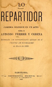 Cover of: Lo repartidor by Antoni Ferrer i Codina