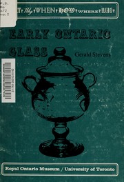 Cover of: Early Ontario glass