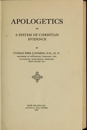 Cover of: Apologetics: or, A system of Christian evidence