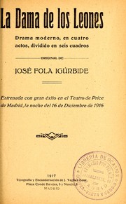 Cover of: La drama de los leones by José Fola Igúrbide