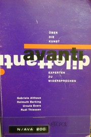 Cover of: Avanti Dilettanti : über die Kunst, Experten zu widersprechen: Urs Jaeggi zum 60. Geburtstag