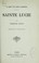 Cover of: Sainte Lucie