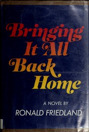 Cover of: Bringing it all back home.