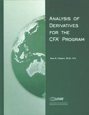 Cover of: Analysis of Derivatives for the CFA Program by Don M. Chance