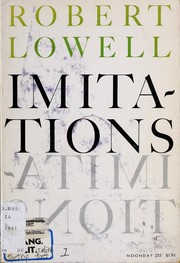Cover of: Imitations. by Robert Lowell