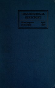 Cover of: Official Congressional directory: for the use of the United States Congress
