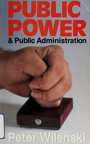 Cover of: Public power & public administration