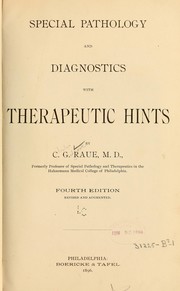 Cover of: Special pathology and diagnostics