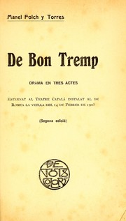 Cover of: De bon tremp by Manuel Folch i Torres