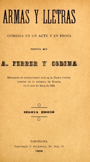 Cover of: Armas y lletras by Antoni Ferrer i Codina