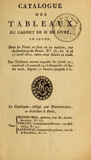 Cover of: Catalogue des tableaux du cabinet de M. de Livry le jeune