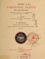 Récits d'Histoire sainte en béarnais by Lespy, Jean Désiré dit Vastin