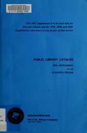 Cover of: Public Library Catalog: Guide to Reference Books and Adult Nonfiction (Standard Catalog Series)
