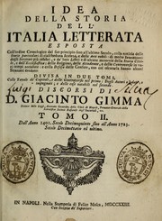 Cover of: Idea della storia dell'Italia litterata esposta ...