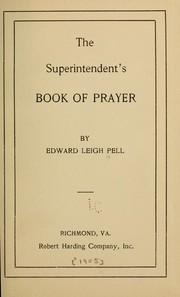 Cover of: The superintendent's book of prayer