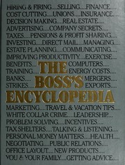 Cover of: The Boss's encyclopedia by by the editors and experts of Boardroom reports.