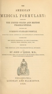 Cover of: The American medical formulary