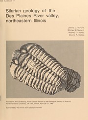 Cover of: Silurian geology of the Des Plaines River valley, northeastern Illinois