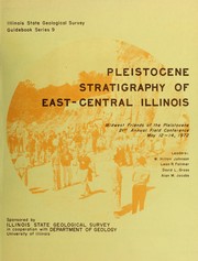 Cover of: Pleistocene stratigraphy of east-central Illinois