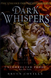 Cover of: Dark whispers by Bruce Coville