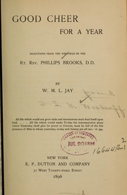 Cover of: Good cheer for a year by Phillips Brooks