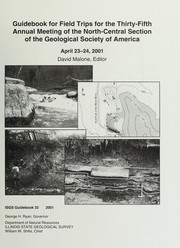 Cover of: Guidebook for field trips for the thirty-fifth annual meeting of the North-Central Section of the Geological Society of America by David Malone