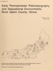 Cover of: Early Pennsylvanian paleotopography and depositional environments, Rock Island County, Illinois