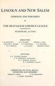 Cover of: Lincoln and New Salem.