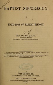 Cover of: Baptist succession