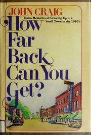 Cover of: How far back can you get?