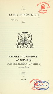 Cover of: À mes prêtres: [lettres circulaires au clergé de l'archidiocèse de Régina]