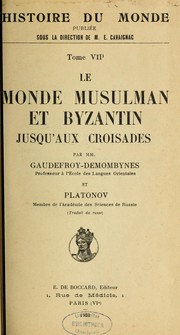 Cover of: Histoire du monde